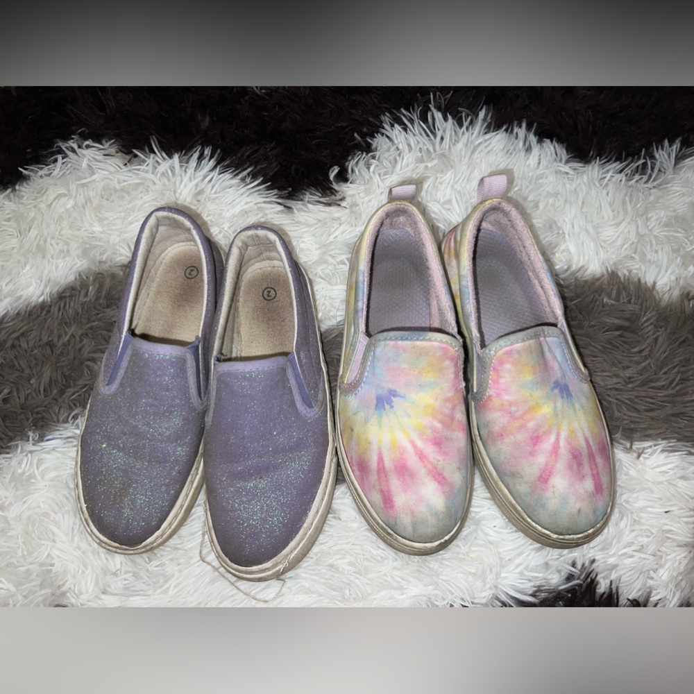 Sketchers and cat&jack size 2 little girls